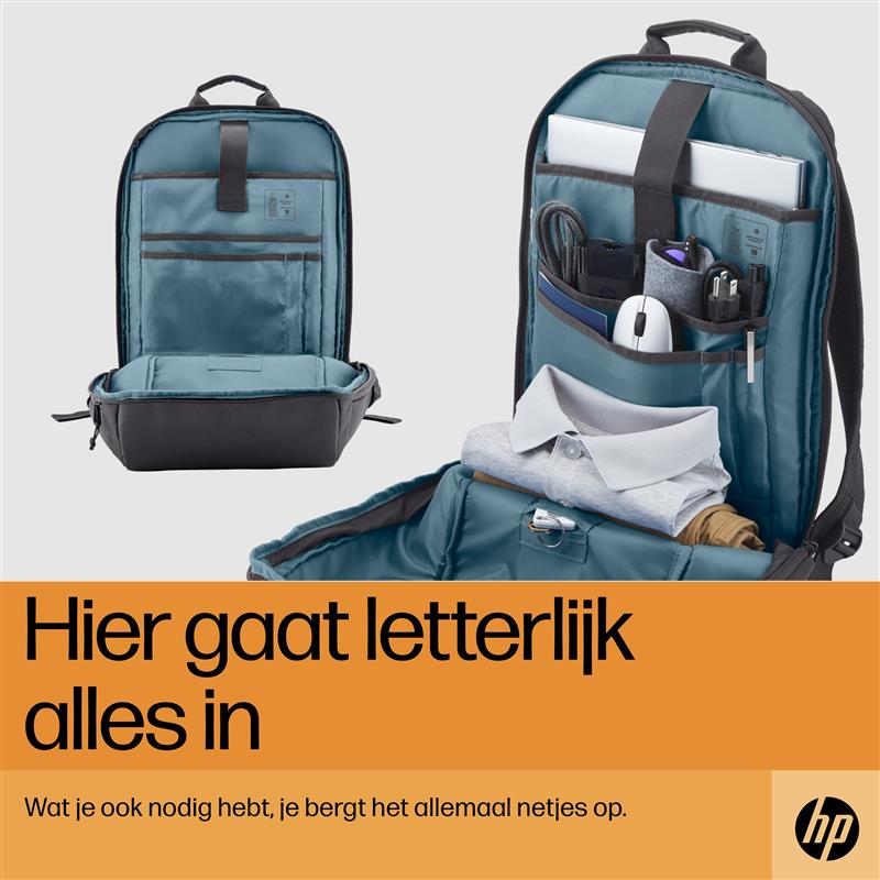 HP Travel 15,6 Laptop Backpack, 18 liter, Iron Grey