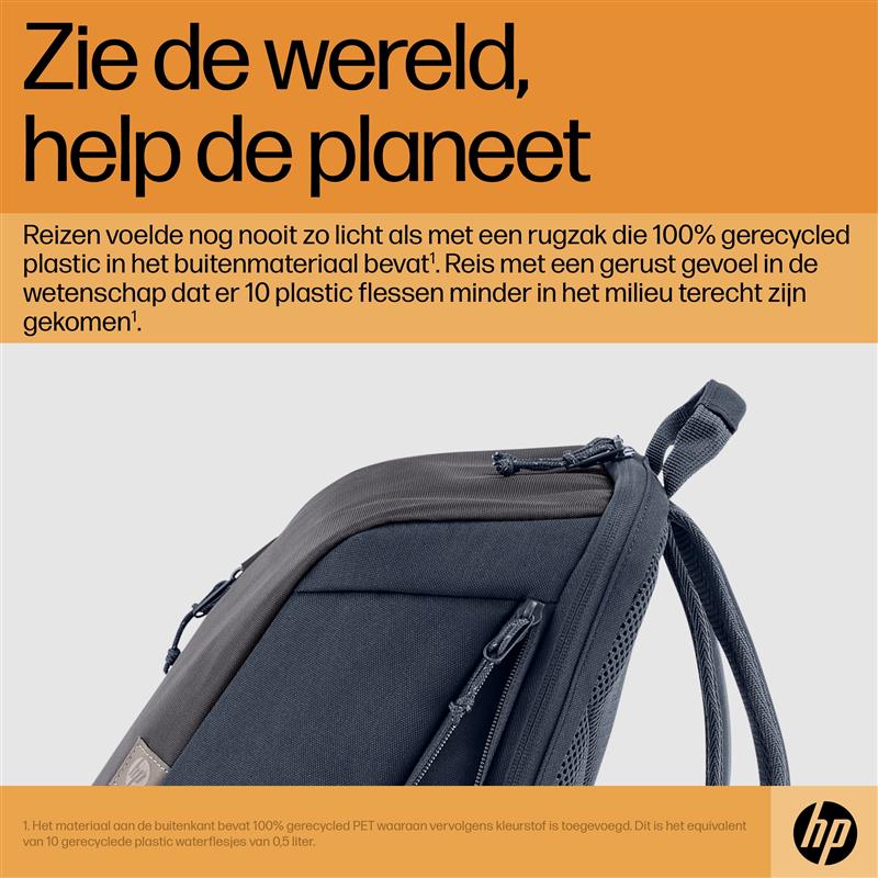 HP Travel 15,6 Laptop Backpack, 18 liter, Iron Grey