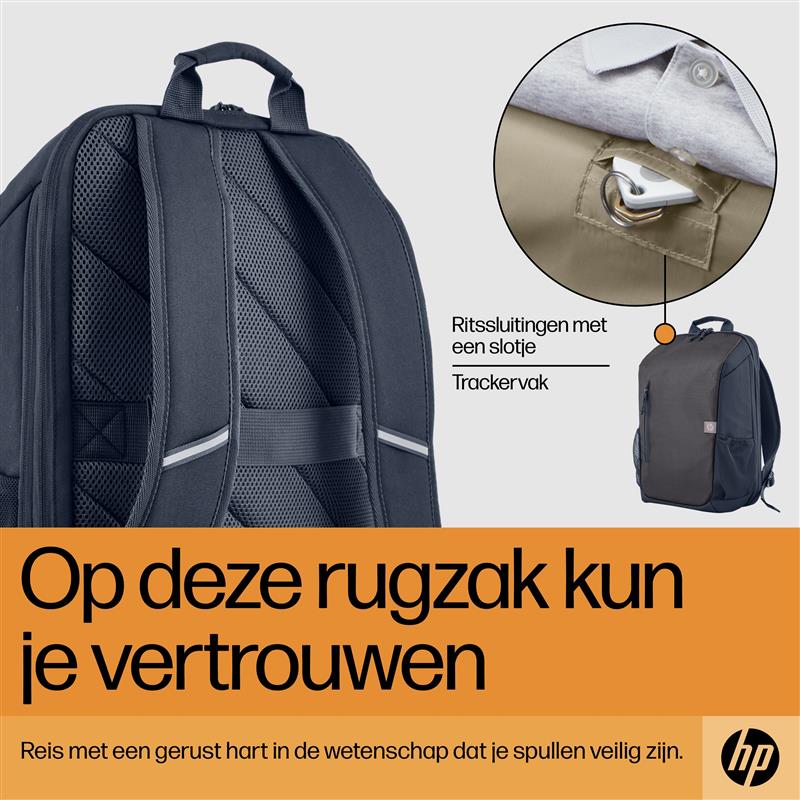 HP Travel 15,6 Laptop Backpack, 18 liter, Iron Grey