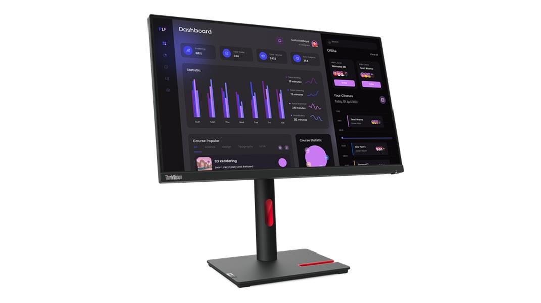 Lenovo ThinkVision T24i-30 60,5 cm (23.8"") 1920 x 1080 Pixels Full HD LED Zwart