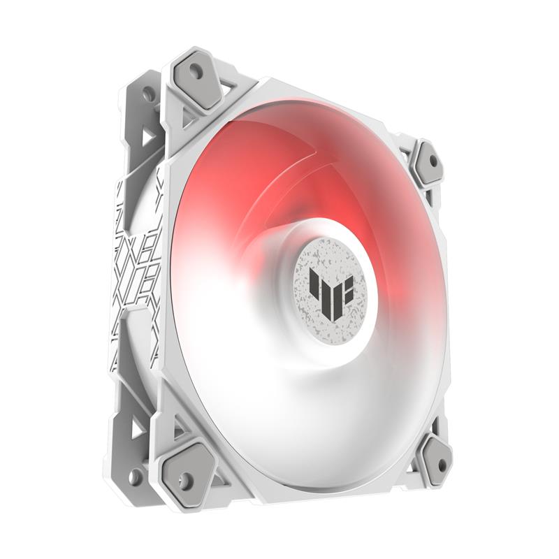ASUS TUF GAMING TF120 ARGB WHITE EDITION Computer behuizing Luchtkoeler 12 cm Wit 1 stuk(s)