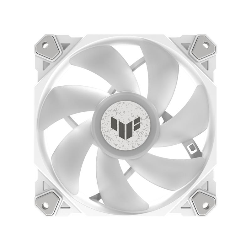ASUS TUF GAMING TF120 ARGB WHITE EDITION Computer behuizing Luchtkoeler 12 cm Wit 1 stuk(s)
