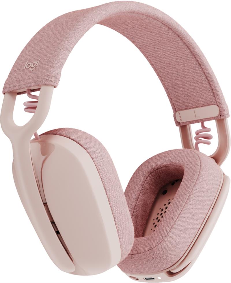 Logitech Zone Vibe Headset Draadloos Hoofdband Oproepen/muziek Bluetooth Roze