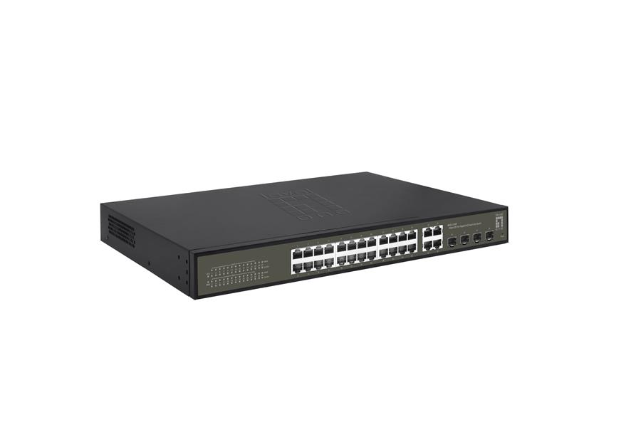 LevelOne GES-2128P netwerk-switch Managed L2 Gigabit Ethernet (10/100/1000) Power over Ethernet (PoE) Zwart