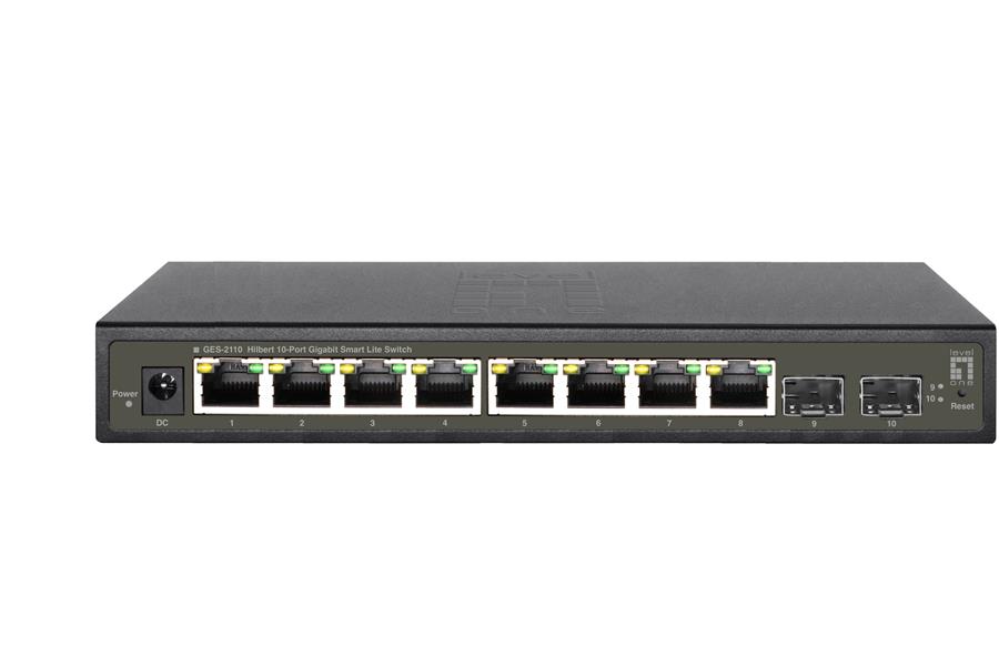 LevelOne GES-2110 netwerk-switch Managed L2 Gigabit Ethernet (10/100/1000) Zwart