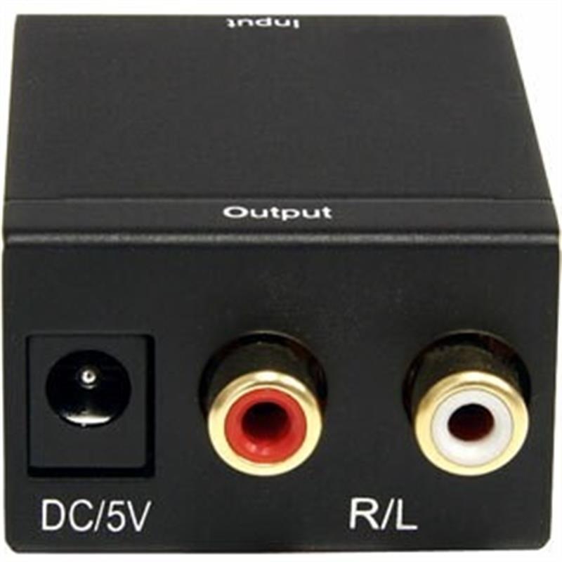 StarTech.com SPDIF digitale coaxiale of Toslink optisch-naar-stereo RCA audioconverter