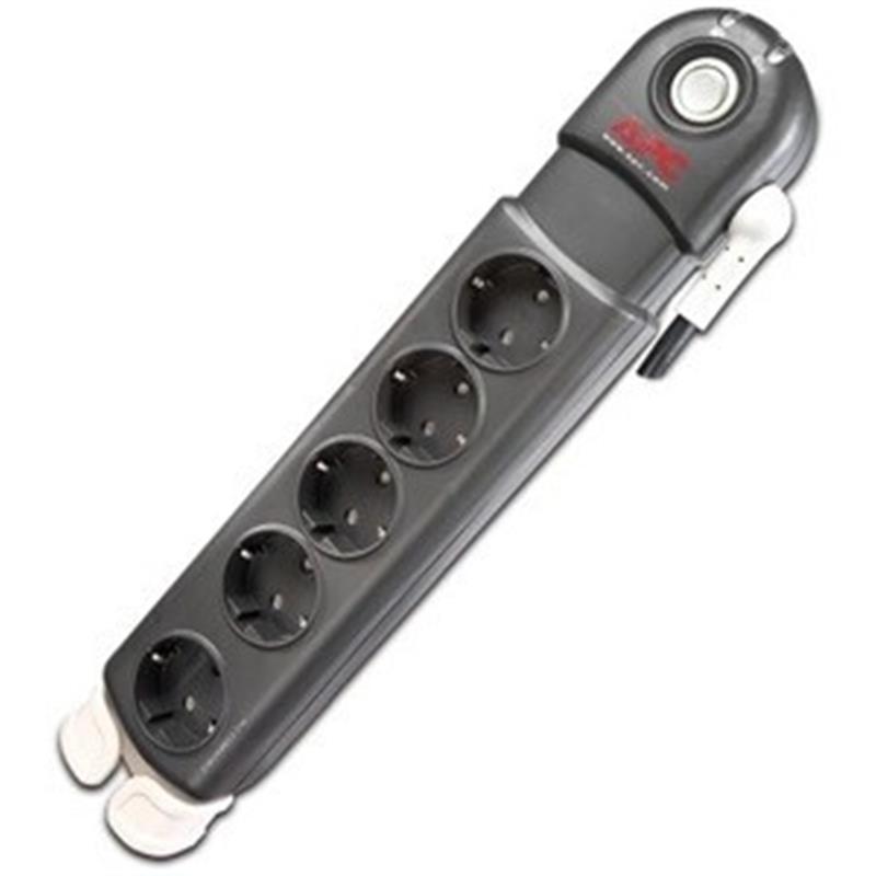 APC Essential SurgeArrest 5 (1 PLC Compatible) outlets 230V Germany Overspanningsbeveiliging 5 AC-uitgang(en) 1,83 m Zwart