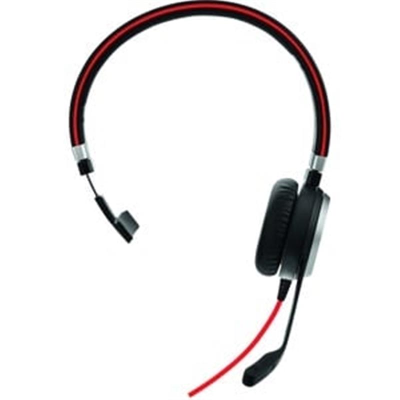 Jabra Evolve 40 UC Mono Headset Bedraad Hoofdband Kantoor/callcenter Zwart