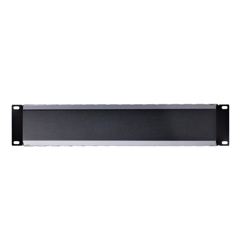 StarTech.com 2U Horizontale Kabelgoot met Deksel voor 19"" Server Rack - Vingergoot Kabelmanagement Paneel met Open Sleuven - Raceway Panel