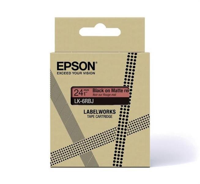 Epson C53S672072 printeretiket Zwart, Rood