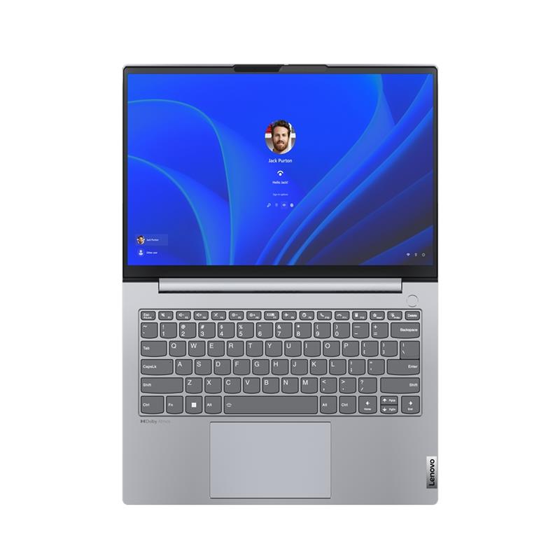 Lenovo ThinkBook 14 G4+ i5-1235U Notebook 35,6 cm (14"") WUXGA Intel® Core™ i5 16 GB LPDDR5-SDRAM 512 GB SSD Wi-Fi 6 (802.11ax) Windows 11 Pro Grijs