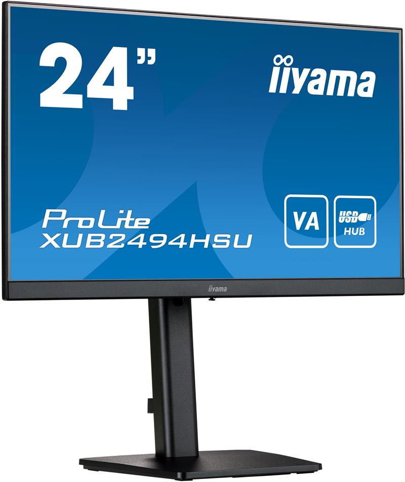 iiyama ProLite XUB2494HSU-B2 computer monitor 60,5 cm (23.8"") 1920 x 1080 Pixels Full HD LED Zwart