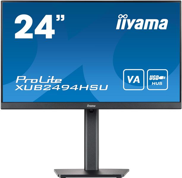 iiyama ProLite XUB2494HSU-B2 computer monitor 60,5 cm (23.8"") 1920 x 1080 Pixels Full HD LED Zwart