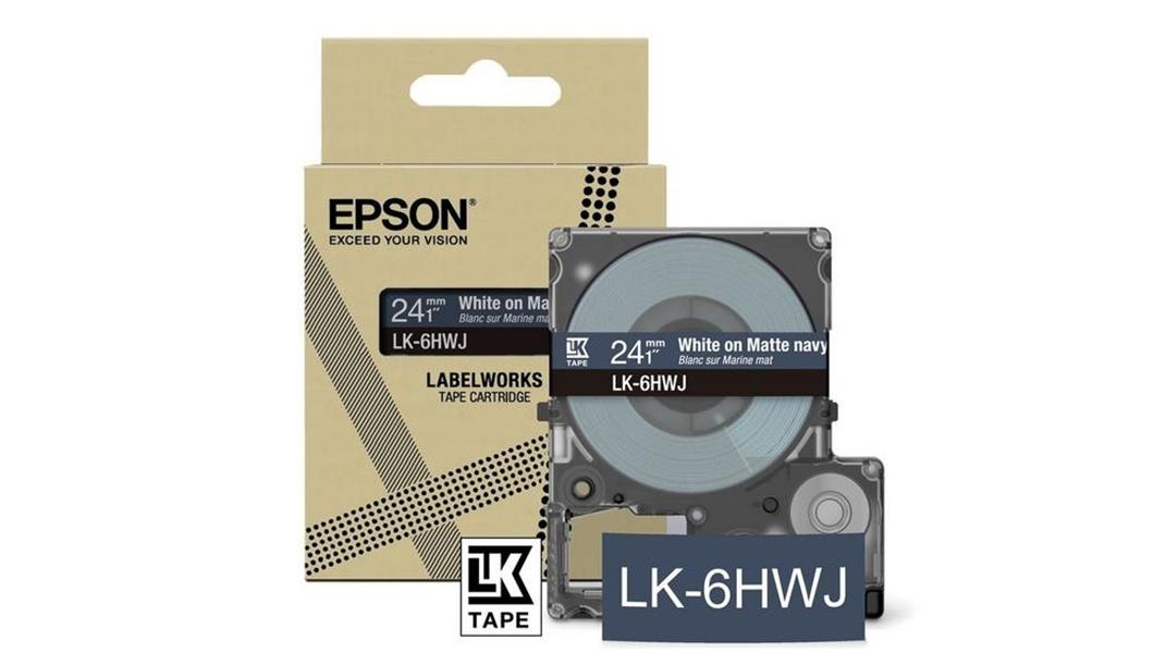 Epson LK-5HWJ Marineblauw , Wit