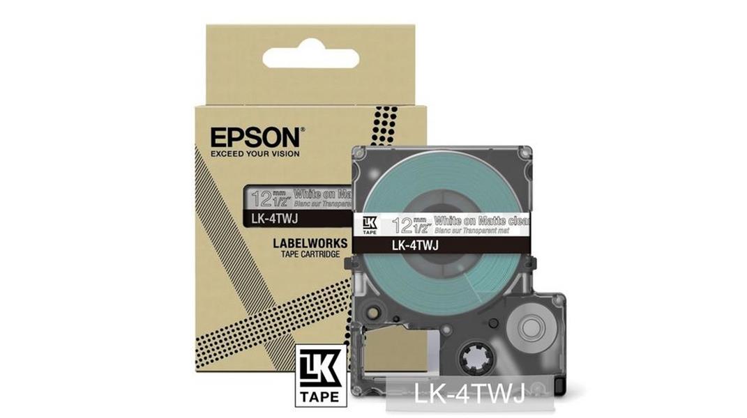 Epson LK-4TWJ Zwart, Transparant