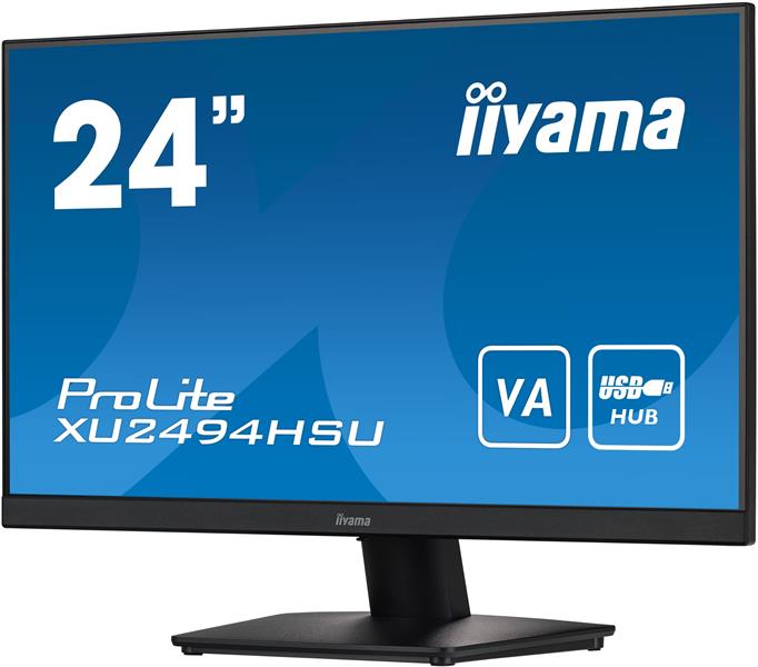 iiyama ProLite XU2494HSU-B2 computer monitor 60,5 cm (23.8"") 1920 x 1080 Pixels Full HD LED Zwart