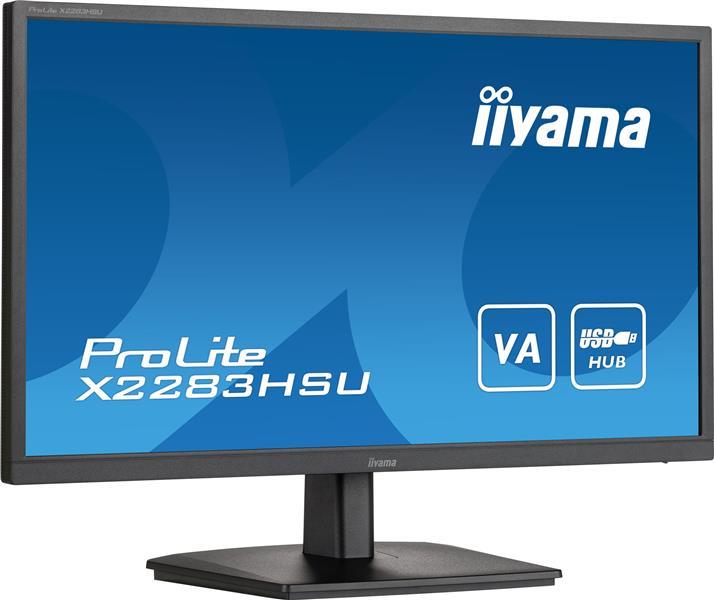 iiyama ProLite X2283HSU-B1 computer monitor 54,6 cm (21.5"") 1920 x 1080 Pixels Full HD LCD Zwart