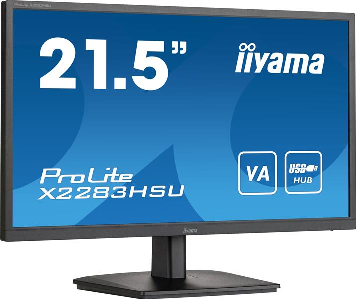 iiyama ProLite X2283HSU-B1 computer monitor 54,6 cm (21.5"") 1920 x 1080 Pixels Full HD LCD Zwart