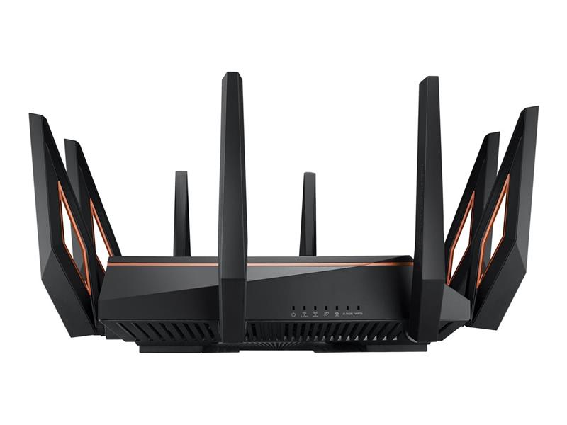 ASUS Rapture GT-AX11000 draadloze router Tri-band (2.4 GHz / 5 GHz / 5 GHz) Gigabit Ethernet Zwart