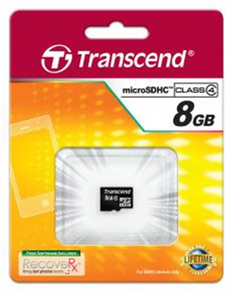 Transcend micro SDHC4 8GB NoBox Adapter