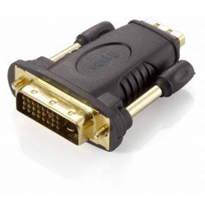 Equip 118908 tussenstuk voor kabels DVI (24+1) HDMI A Zwart