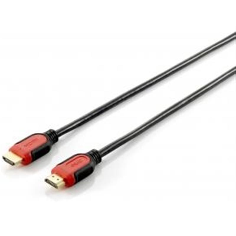 Equip 119343 HDMI kabel 3 m HDMI Type A (Standaard) Zwart, Rood