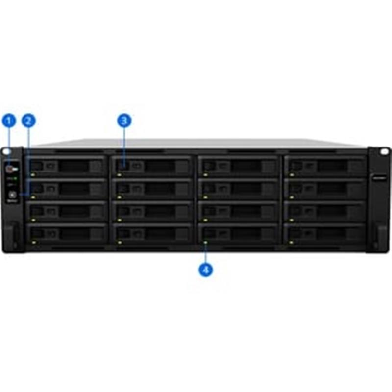 Synology RackStation data-opslag-server C3538 Ethernet LAN Rack 3U Zwart NAS