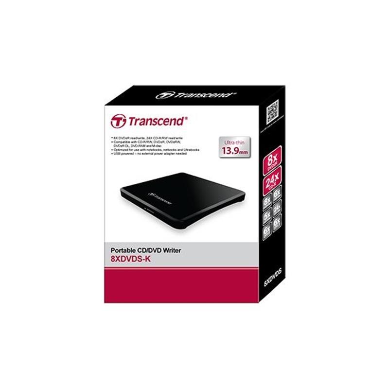 Transcend optisch schijfstation Zwart DVD -R RW