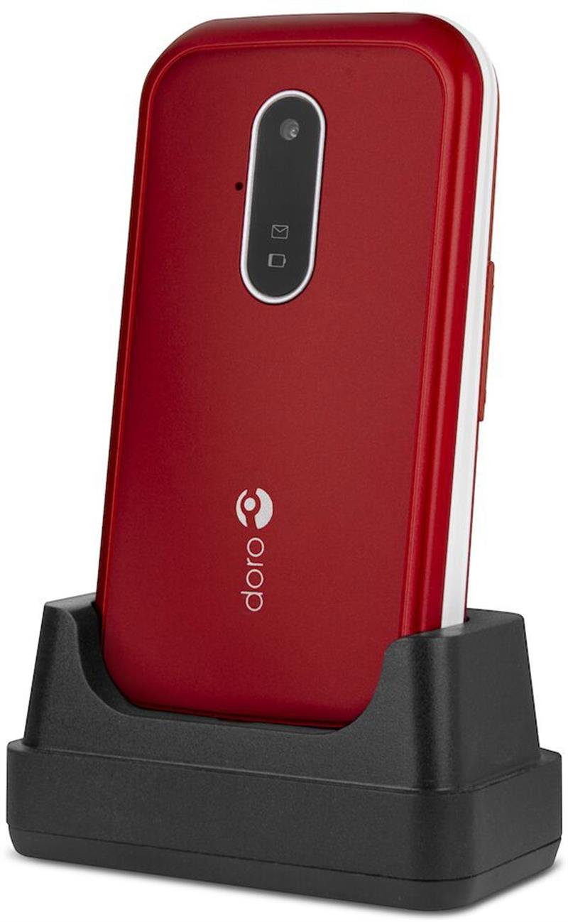 Doro 6620 3G Red White Cradle