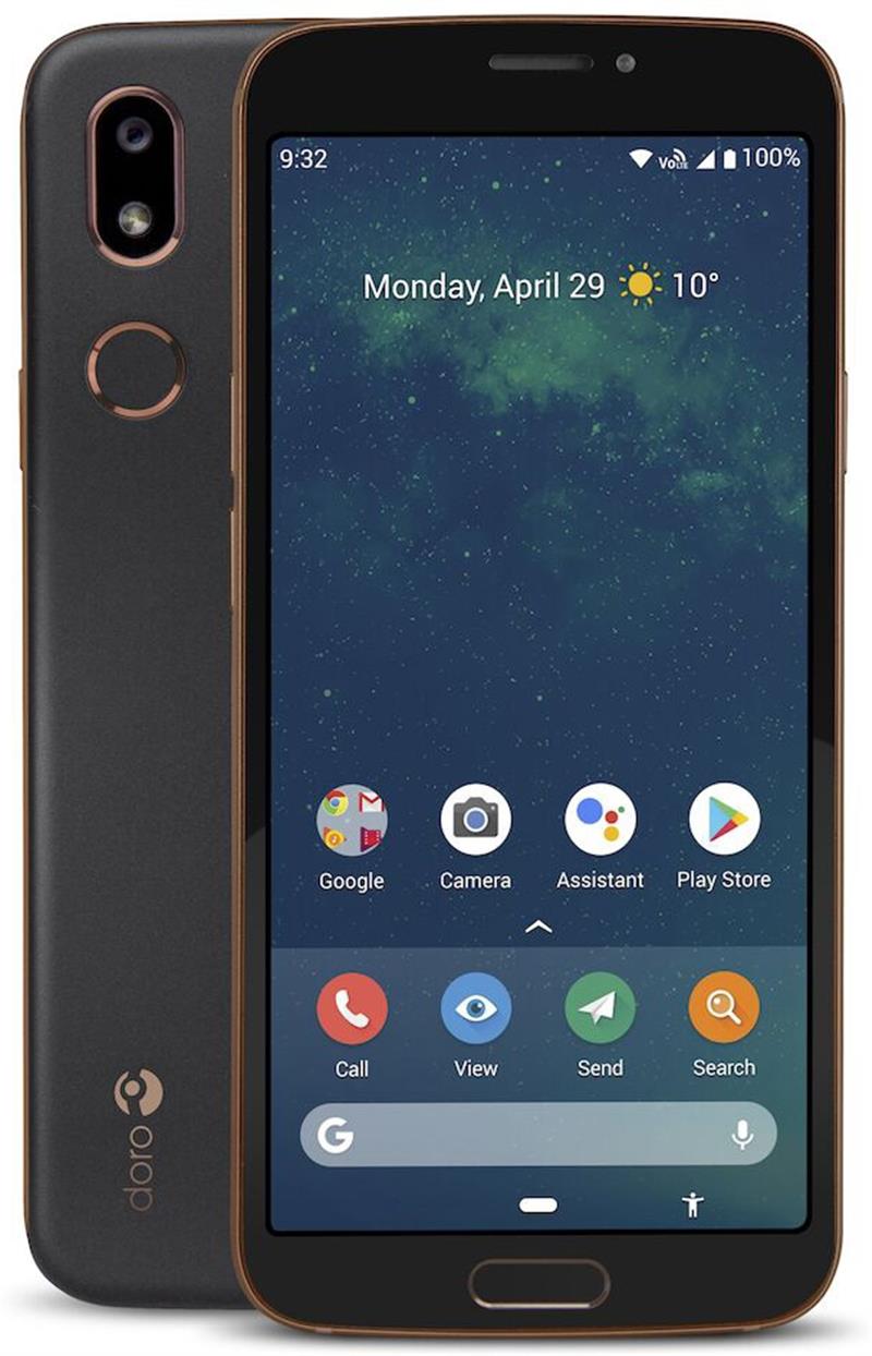Doro 8080 14 5 cm 5 7 3 GB 32 GB Single SIM 4G USB Type-C Zwart Android 9 0 3200 mAh