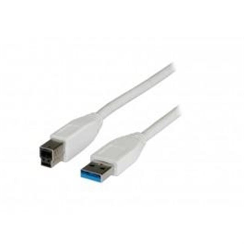 ADJ USB 3 0 Cable Type A Type B M M Screened3 m - White
