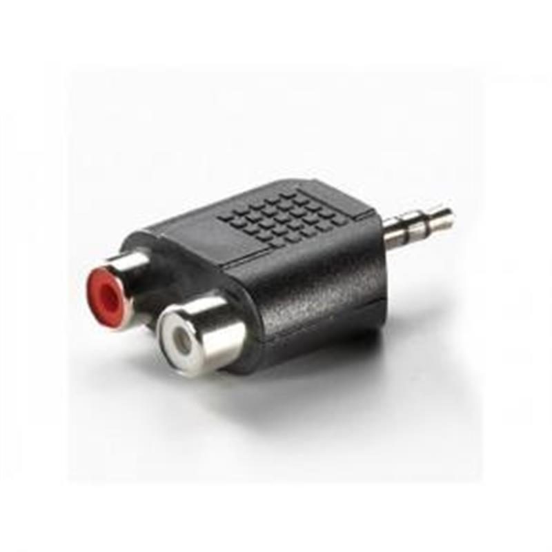 ADJ 3 5mm Stereo Audio Adapter 3 5mm -> 2x RCA M F Black