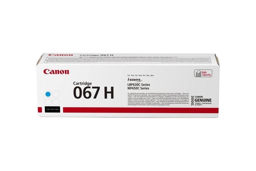 Canon 067H tonercartridge 1 stuk(s) Origineel Cyaan