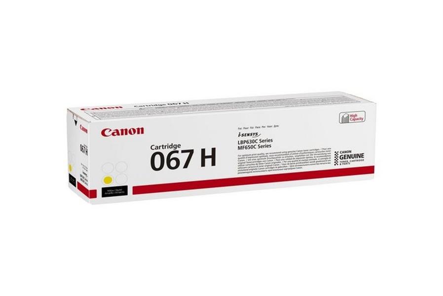 Canon 067H tonercartridge 1 stuk(s) Origineel Geel