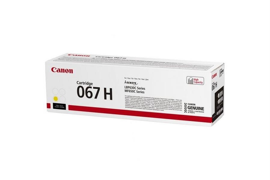 Canon 067H tonercartridge 1 stuk(s) Origineel Geel