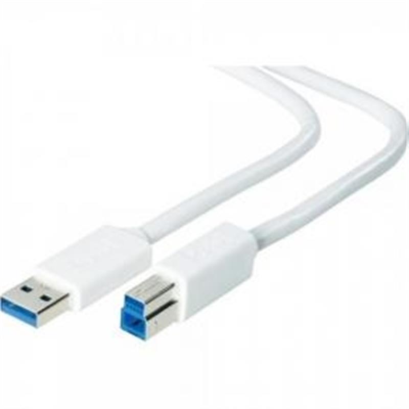 ADJ USB3 0 Kabel USB Type A Type B M M 1 8m White Blister