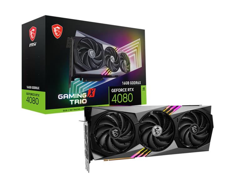 MSI GeForce RTX 4080 16GB GAMING X TRIO NVIDIA GDDR6X