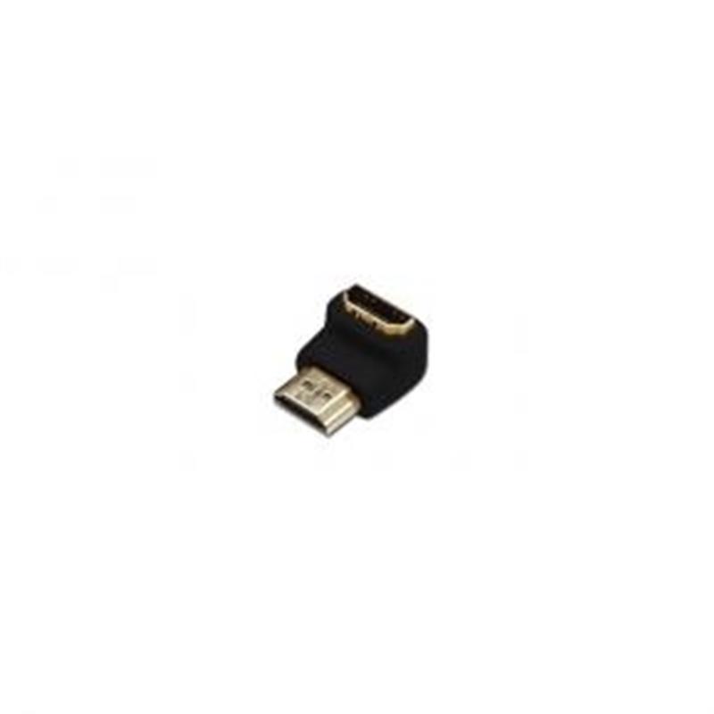 ADJ HDMI Connector M F angled 90 ° Black