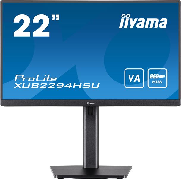 iiyama ProLite XUB2294HSU-B2 computer monitor 54,6 cm (21.5"") 1920 x 1080 Pixels Full HD LCD Zwart