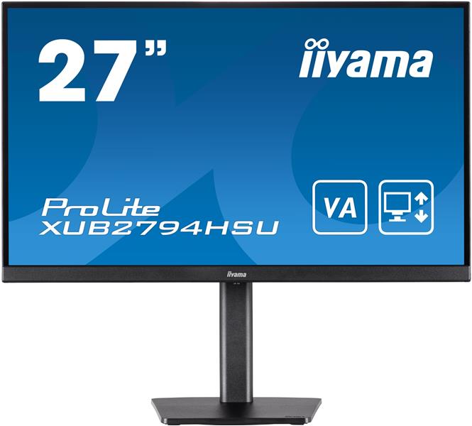 iiyama ProLite XUB2794HSU-B1 computer monitor 68,6 cm (27"") 1920 x 1080 Pixels Full HD LCD Zwart