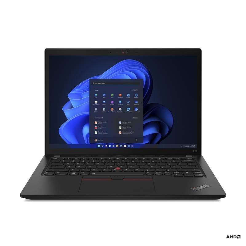 Lenovo ThinkPad X13 6650U Notebook 33,8 cm (13.3"") WUXGA AMD Ryzen™ 5 PRO 16 GB LPDDR5-SDRAM 512 GB SSD Wi-Fi 6E (802.11ax) Windows 11 Pro Zwart