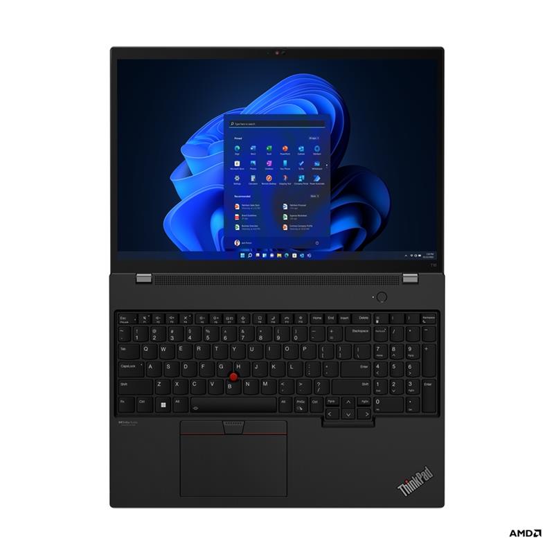 Lenovo ThinkPad T16 6850U Notebook 40,6 cm (16"") WUXGA AMD Ryzen™ 7 PRO 16 GB LPDDR5-SDRAM 512 GB SSD Wi-Fi 6E (802.11ax) Windows 11 Pro Zwart