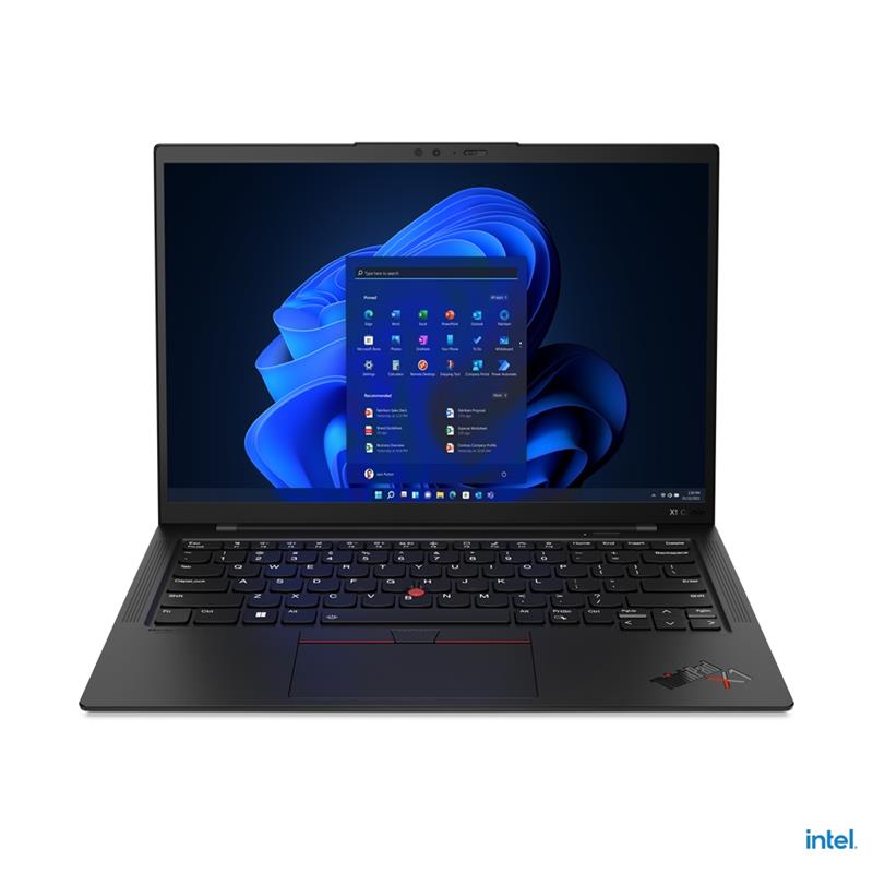 Lenovo ThinkPad X1 Carbon i5-1235U Notebook 35,6 cm (14"") WUXGA Intel® Core™ i5 16 GB LPDDR5-SDRAM 512 GB SSD Wi-Fi 6E (802.11ax) Windows 11 Pro Zwar