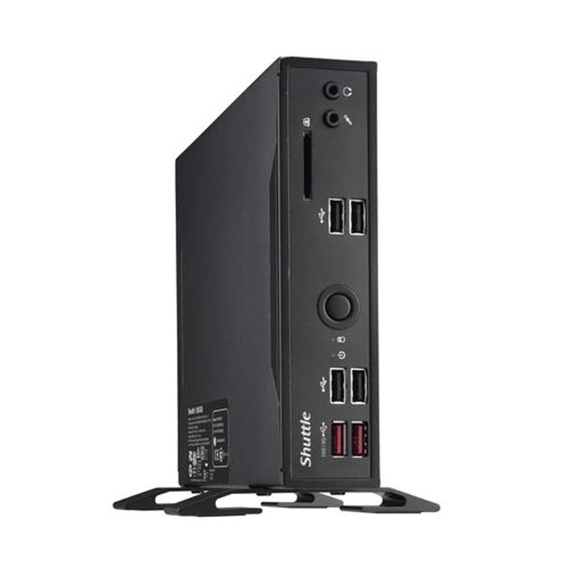 Shuttle XPC slim Barebone DS20U7V2, i7-10510U, 2x LAN (1xGbit, 1x 2.5Gbit), 1xCOM, 1xHDMI, 1xDP, ventilatorloos , 24/7 permanent gebruik