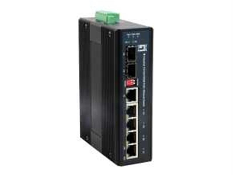 LevelOne IES-0610 netwerk-switch Gigabit Ethernet (10/100/1000) Power over Ethernet (PoE) Zwart