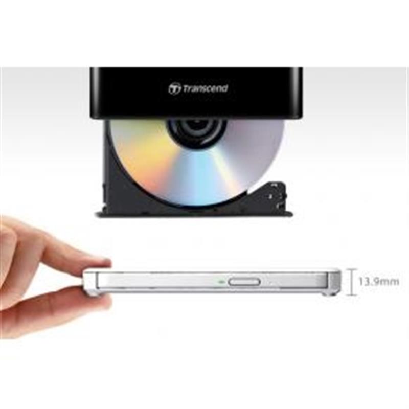 Transcend optisch schijfstation Wit DVD -RW