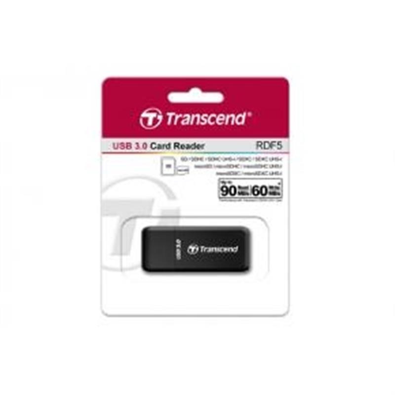 TRANSCEND USB3 0 SD mSD Card Reader Zwar