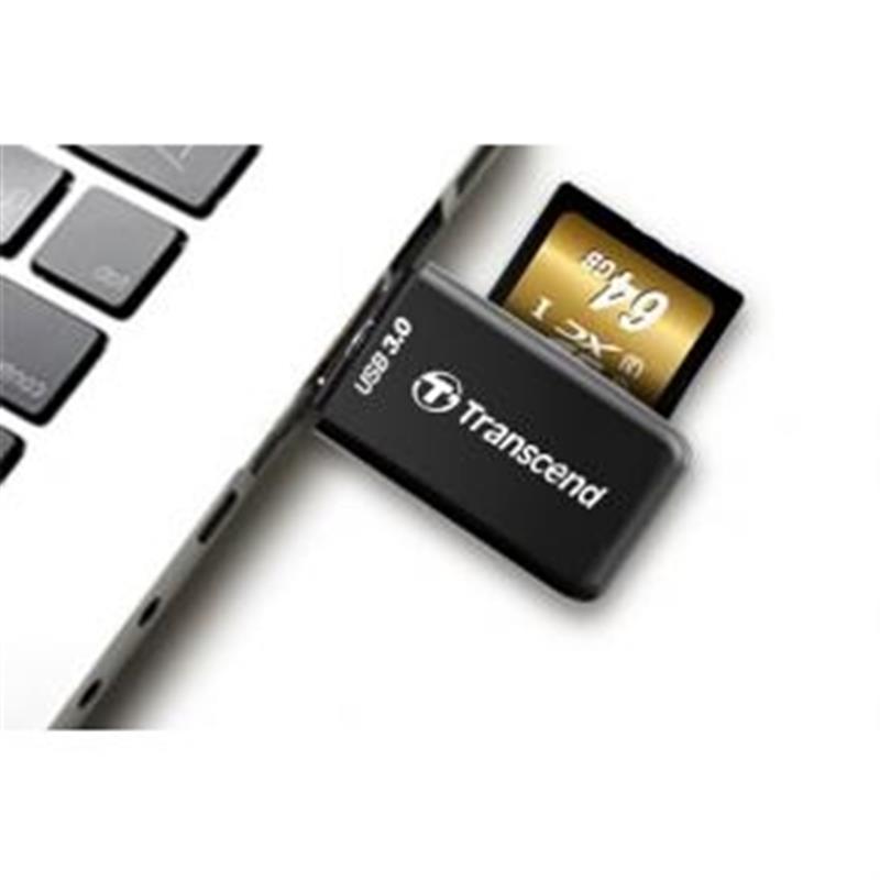 TRANSCEND USB3 0 SD mSD Card Reader Zwar