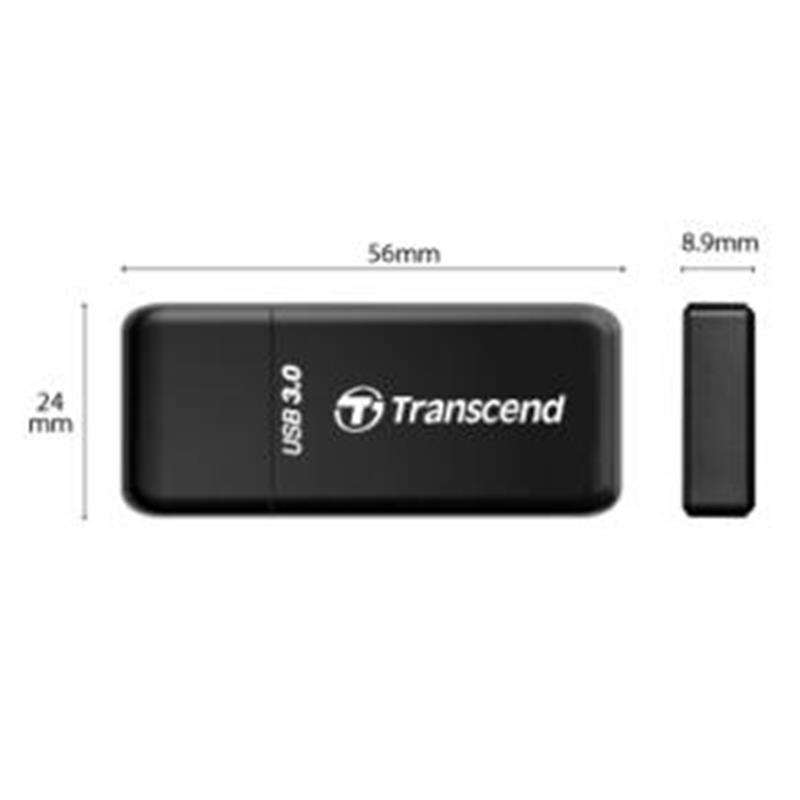 TRANSCEND USB3 0 SD mSD Card Reader Zwar