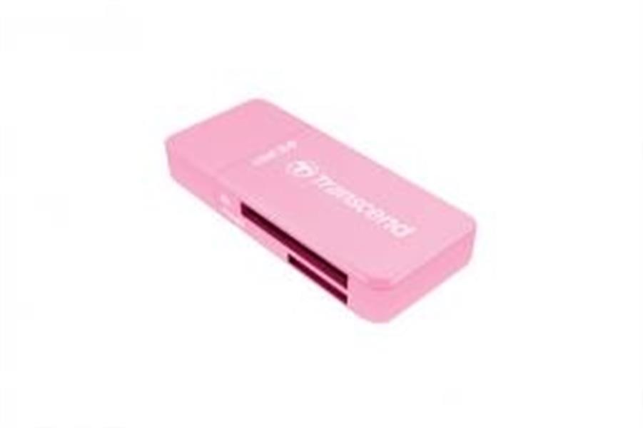 Transcend PDF5 Card Reader USB3 0 SD microSD SDHC SDXC UHS-I LED Roze